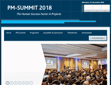 Tablet Screenshot of pm-summit.de